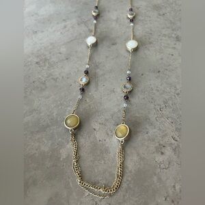 Loft multi stone necklace
